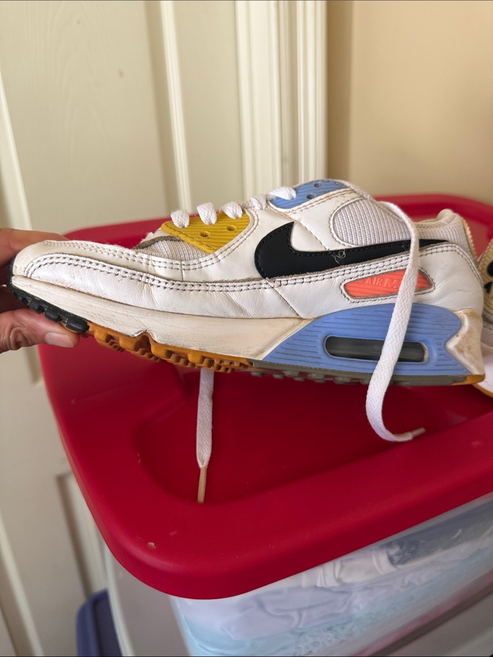 Nike Kids White Black Multicolor Air Max Sneaker